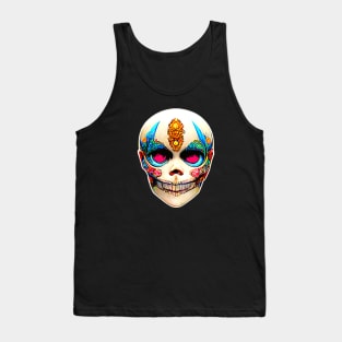 Retro Victorian Sugar Skull Tank Top